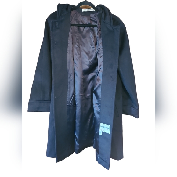 Vintage  Donny Brook Women's Long Wool Coat with Hood - Picture 2 of 5